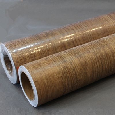 122cm*50m Film PVC à grains de bois avec adhésif acrylique sensible à la pression