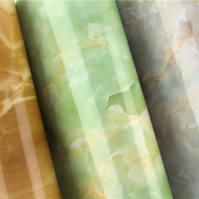 0.1mm-0.15mm Tableau de cuisine Tapis peint en marbre Couverture de plan de travail en PVC